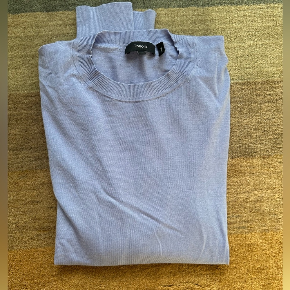 Theory Lavender Merino Wool light sweater